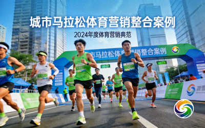 城市马拉松体育营销整合案例封面 - 跑步人群与品牌标志